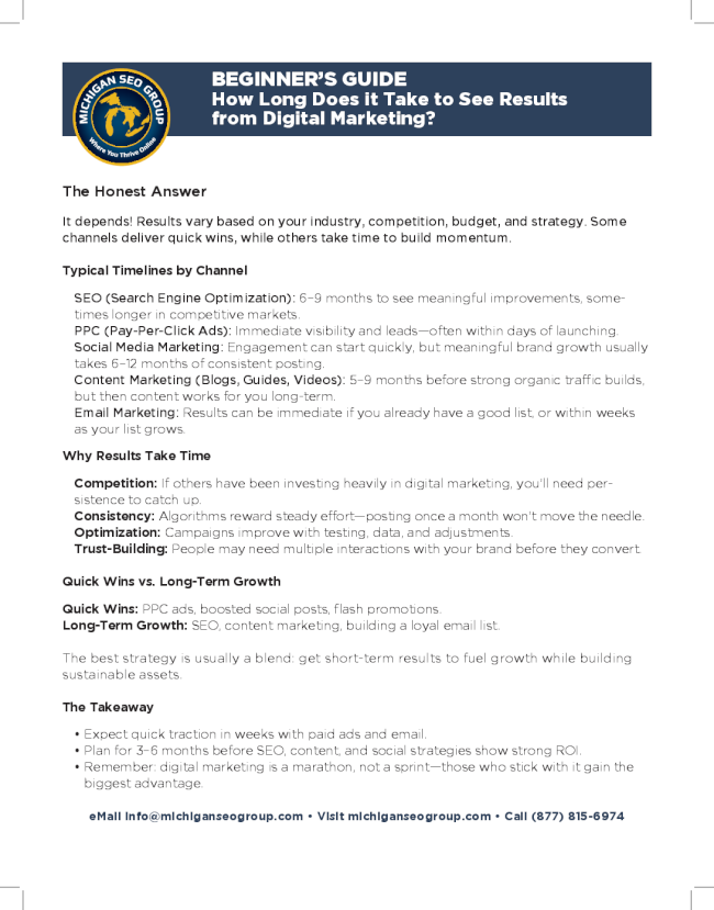 How Long Does it Take to Get Results with Digital Marketing